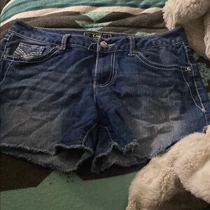 Casual Blue Denim Shorts